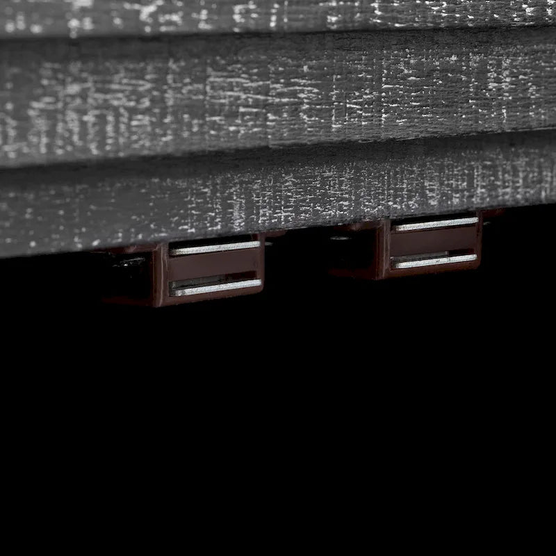 Mobiletto contenitore in legno con 4 ante, credenza curva con maniglie dorate, divisori regolabili