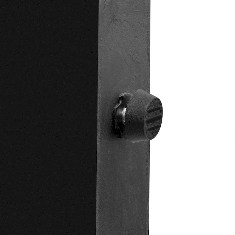 Mobiletto contenitore in legno con 4 ante, credenza curva con maniglie dorate, divisori regolabili