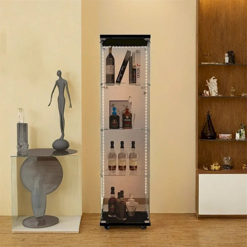 Tempered Glass Display Cabinet,Storage Cabinet,File Cabinet,with LED