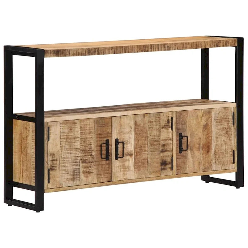 Mobiletto laterale 47.2x11.8x29.5 in legno massello di mango