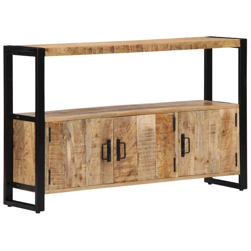 Mobiletto laterale 47.2x11.8x29.5 in legno massello di mango