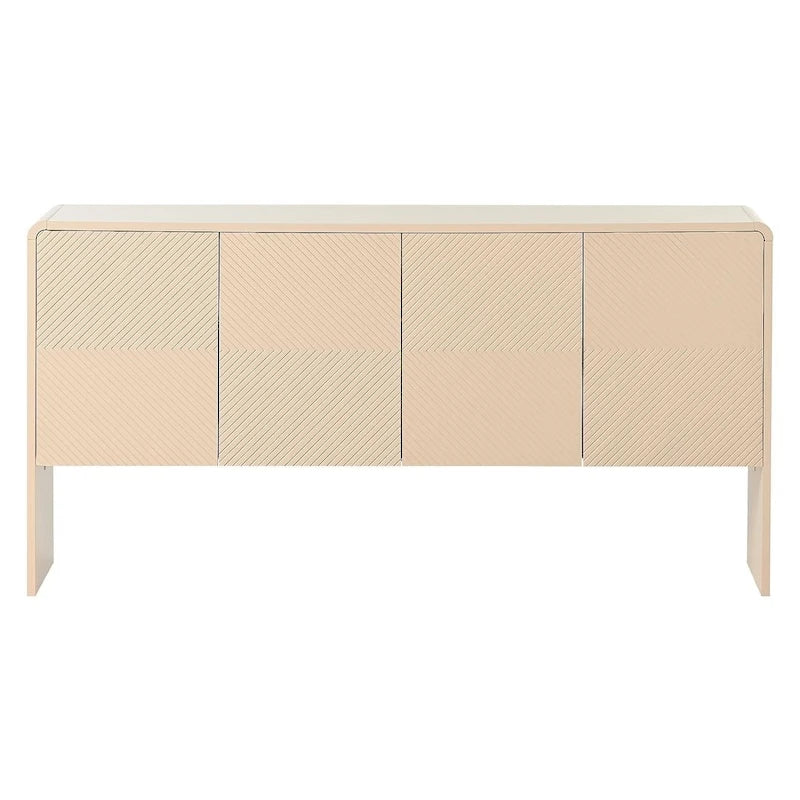 Duża szafka do przechowywania 60 w minimalistycznym stylu, z 4 drzwiami, bufet/kredens