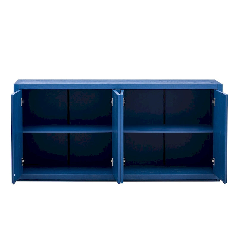 Credenza a quattro ante con impiallacciatura in frassino