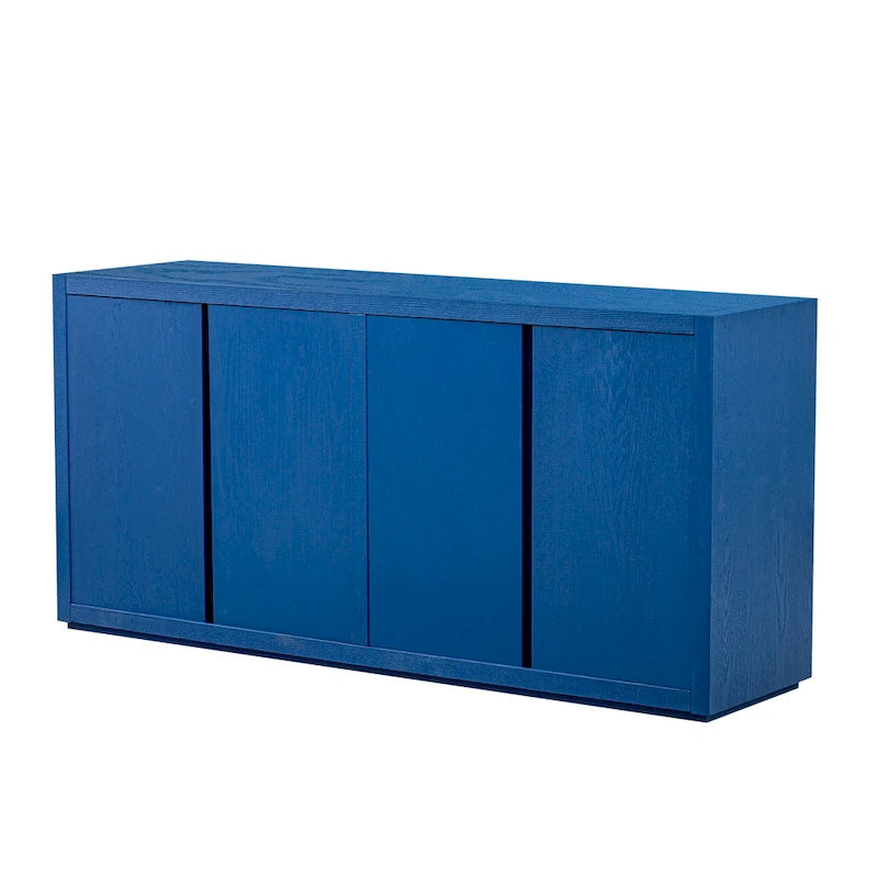 Credenza a quattro ante con impiallacciatura in frassino