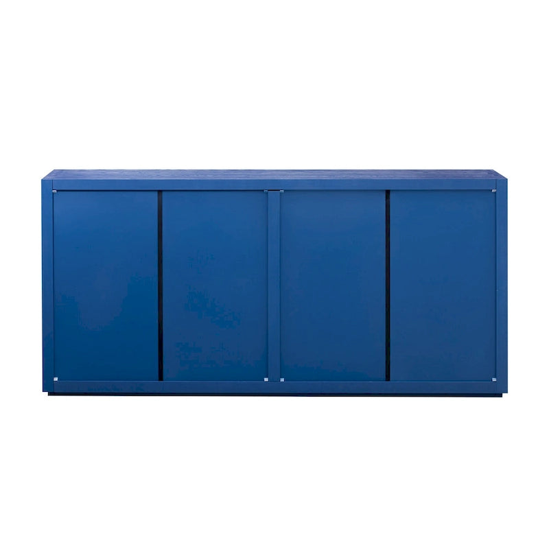 Credenza a quattro ante con impiallacciatura in frassino