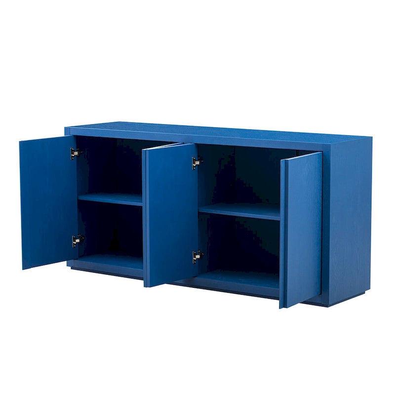 Credenza a quattro ante con impiallacciatura in frassino