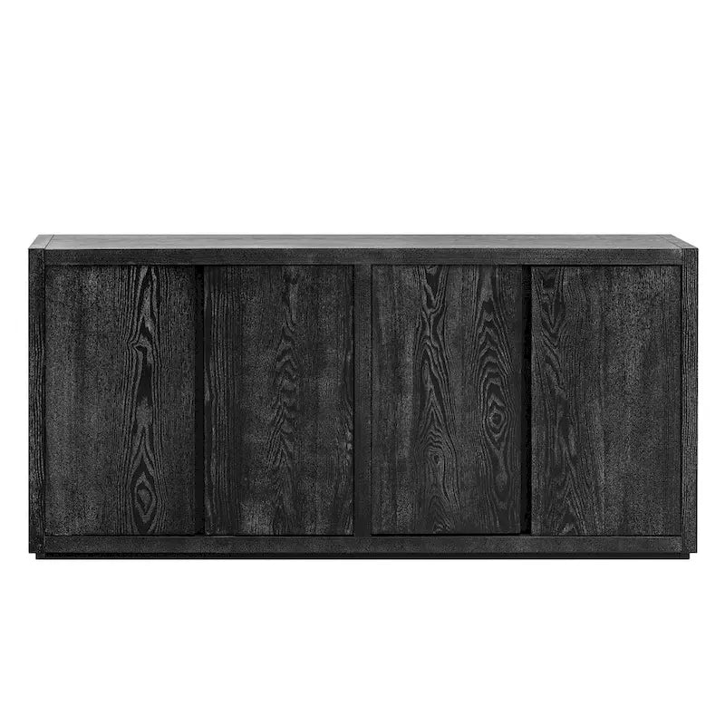 Credenza a quattro ante con impiallacciatura in frassino