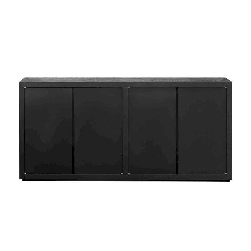 Credenza a quattro ante con impiallacciatura in frassino