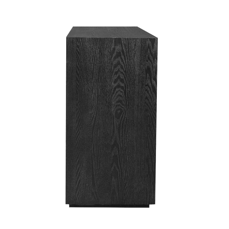Credenza a quattro ante con impiallacciatura in frassino