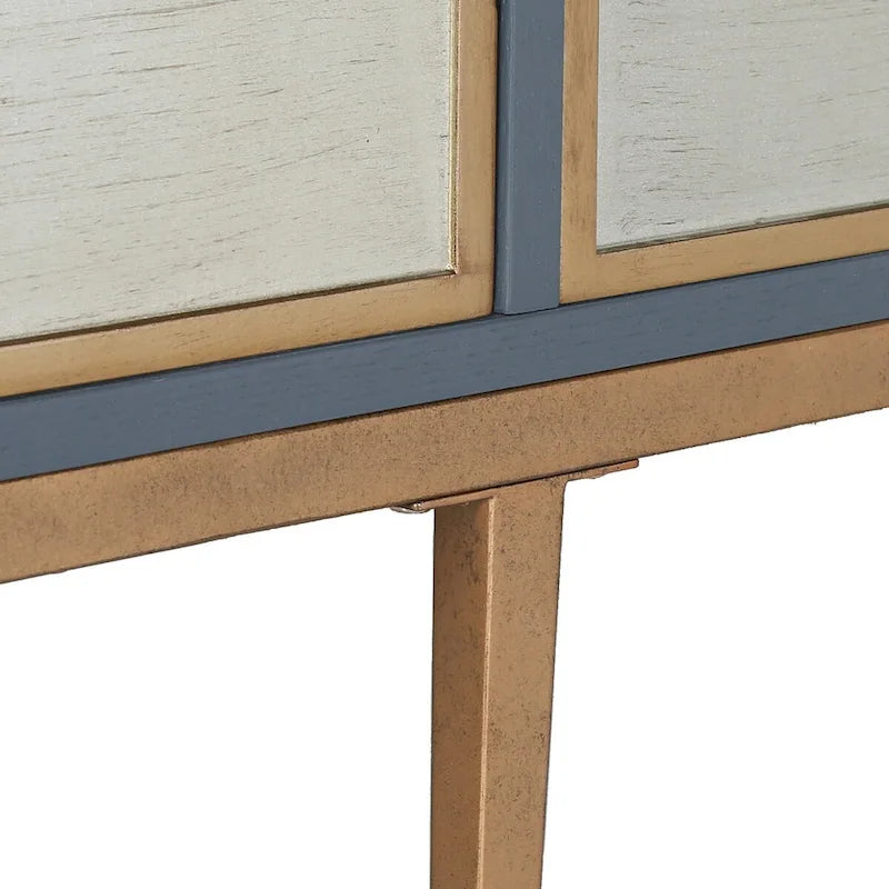 Mid-century Modern 4-door Vintage Accent Cabinet Storage Buffet Sideboard with multi-compartment Bedroom - 59.1 inches