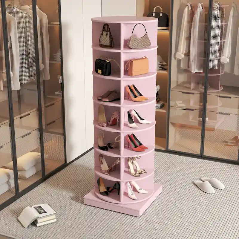 Obrotowa szafka na buty 360°, z 7 poziomami, pomieści do 28 par butów