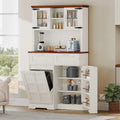 Dispensa da cucina con contenitore in stile rustico